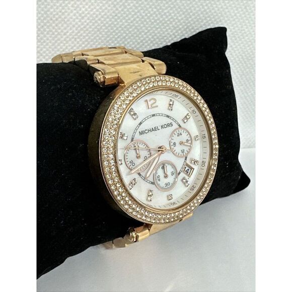 Michael Kors Parker MK5491 Women\'s Gold Stainless Steel Analog Dial Watch NUL37